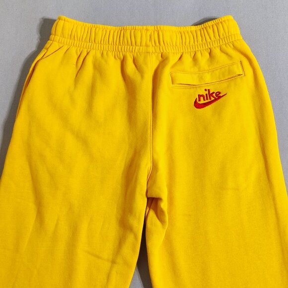 Nike Jogger pants men's youth size M yellow colour with multi-colour graphic - Picture 4 of 11